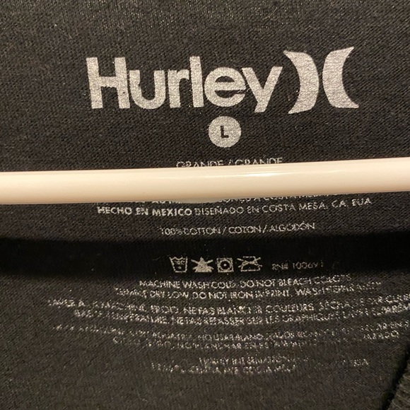 EUC Black Hurley Graphic Tee - Picture 3 of 3